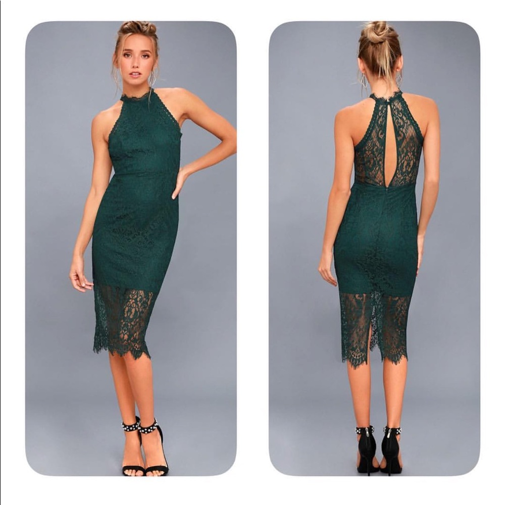 Lulus lace overlay midi